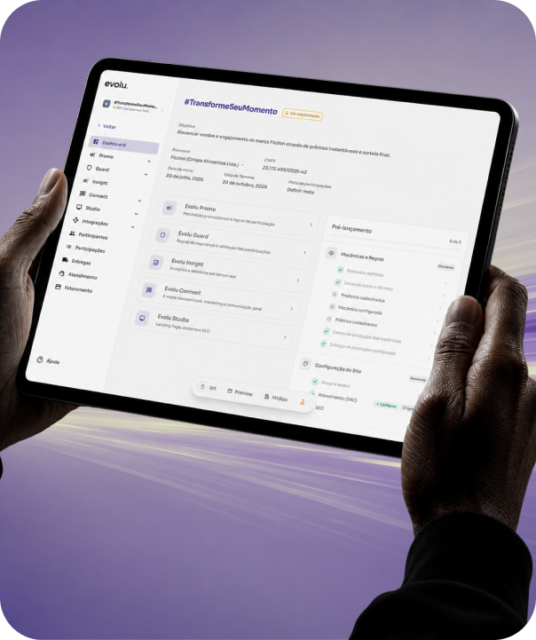 Plataforma evolu em um notebook